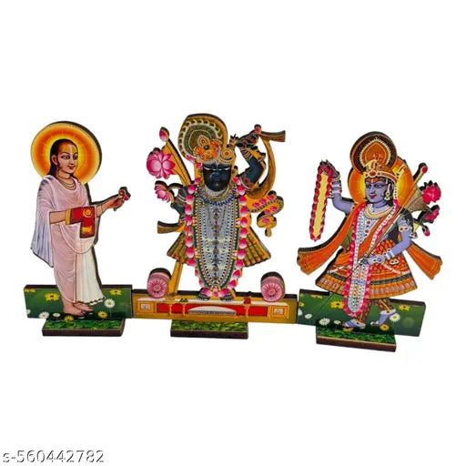 Vamana avtar of lord Vishnu ji and Yamuna ji mdf statue