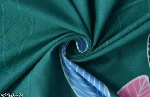 Kanhiya  Decor makes this attractive double fitted bedsheet with 2 large pillow covers. Bedsheet gets proper comfortable even for 8 inches mattress.