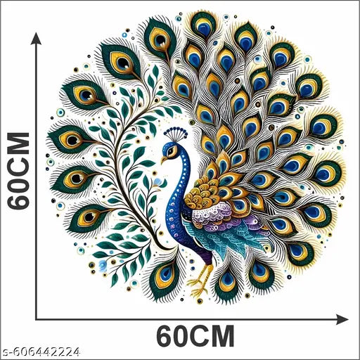 BP Arts decorative peacock wall sticker for home decor