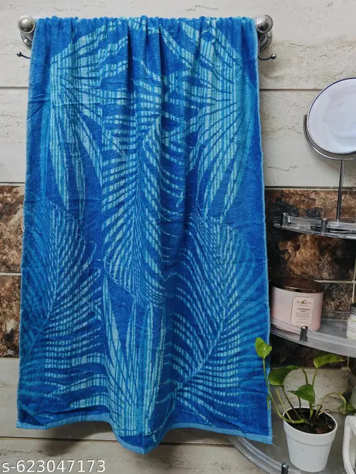 100% Cottton Bath Towel Leaf Design