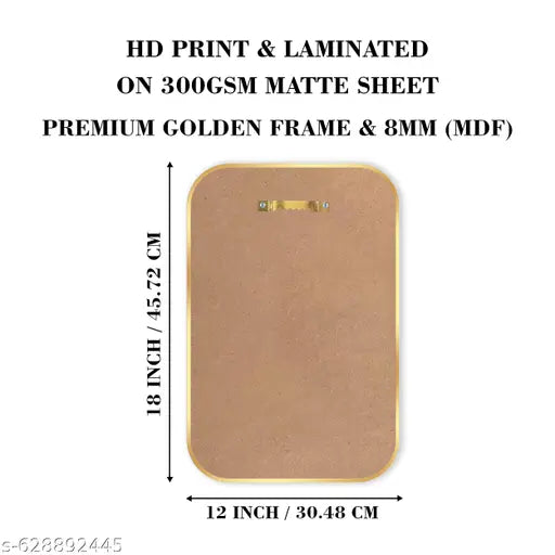 Indianara Modern Art Painting With Frame 18 Inches X 12 Inches (MA39LGP)