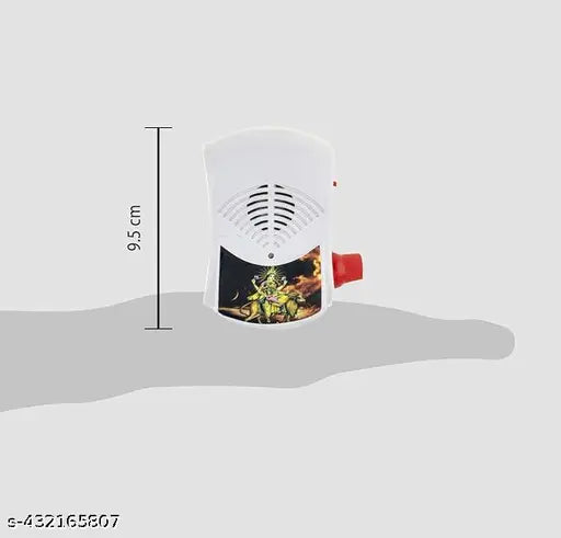 Vedeek Collections Electric 35 in 1 Gayatri Continuous Mantra Chanting Bell Machine Spiritual Devotional Mantras Pooja Chanting Bell Just Plug & Play (9 cm Height) (Plastic, Multicolor)