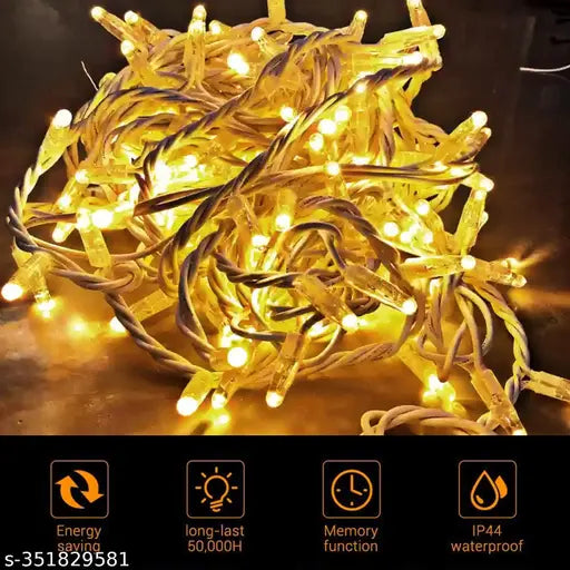 Zyozi Happy Diwali Decorations Items/Diwali Decorations Kit - Happy Diwali Banner & Rice Light (Pack Of 2)