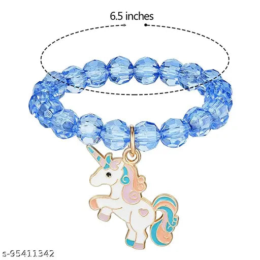 PALAY® 9 Pieces Unicorn Bracelets for Women Crystal Bracelet for Unicorn Birthday Supplies Bracelet for Women Stylish Latest (multi1)