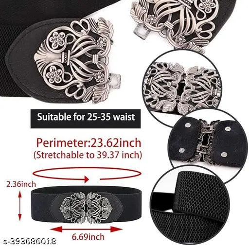 Debelt Women Belt for Dress, Metal Buckle, Perfect Fit, Waist Belt for Women, Comfortable and Stylish All-Match Accessory