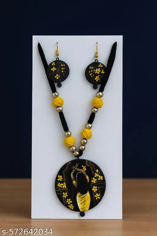 Mystic Serenade Hand-Painted Jewelry Set