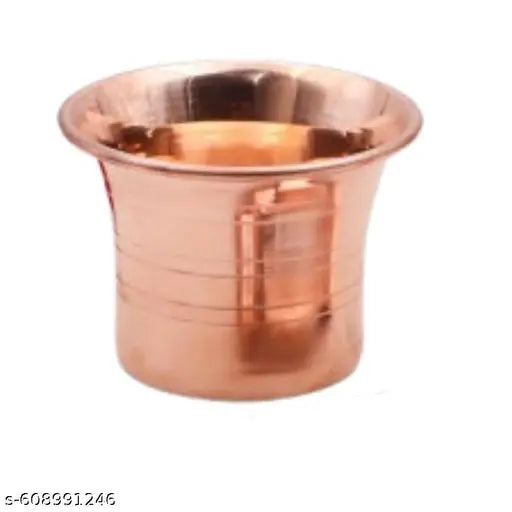 Copper Panchapatra for Puja | Traditional Copper Kalash Puja Lota for Daily Rituals & Temple Use