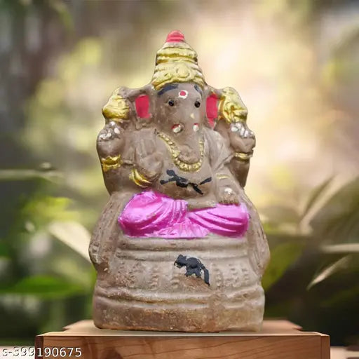 Eco Friendly Ganesha Clay Idol for Ganesha Chaturthi