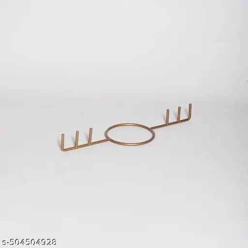 Metal Kalash Kadi, Kalasam Flower Stand Stick For Varalakshmi Pooja & Home Temple Decor (Goldfloor Mount)