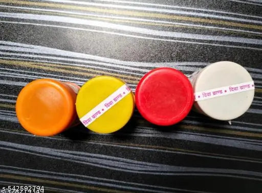 Astgandha 4 chandan yellow red white orange powder combo pack of 4