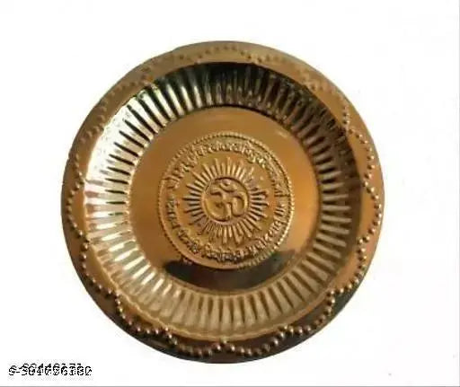 Sanskaari  |  Marble Stone Shiva Lingam Set Stand and Abhishek Lota Kalash with Swastik Symbol on Brass Plate for Lord Temple Pooja (Black) Puja Articles | Shivling idol | Brass Shivling stand for jalabhishek | Shiva idols | Brass Puja Plate Thali | Shivr