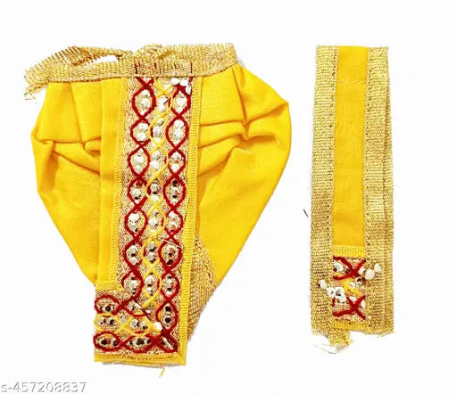 Ganesh Ji/Krishna/Ganpati dhoti Patka set of 4 for 3 Inch size