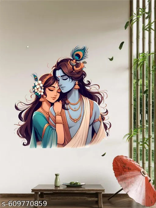 vaishali creation decorative the god of sita ram wall sticker for home decor