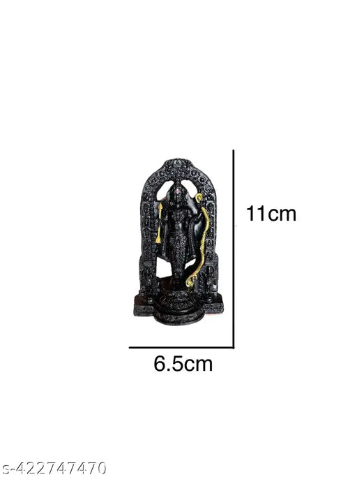 Lord Ram Lalla Idol Premium Small Resin Murti for Home Decoration & Pooja also Exact Replica of Ram Lalla Statue in Ayodhya Mandir - Tanish Handicrafts