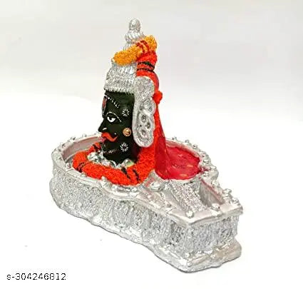 Mahakaleshwar Shivling Multicolor Shivling( Shri Baba Mahakal Idol, Medium, White)