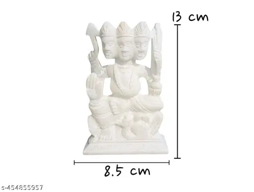 White Marble Stone Lord Kartik | Kartikeya Moorti Murti Statue Figurine Idol Sculpture (5 inch) for Puja Home, Office, Temple, Mandir