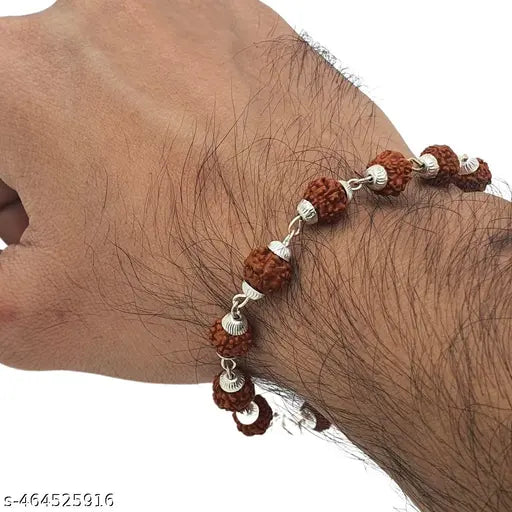 Rudraksha Bracelet Silver Plated SQZ277