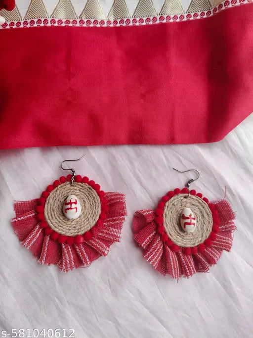 Fabric durga jewellery set