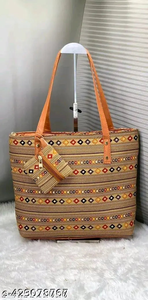 Trendy Women's Handcrafted Side Tote Bag and Handbag for Office and College