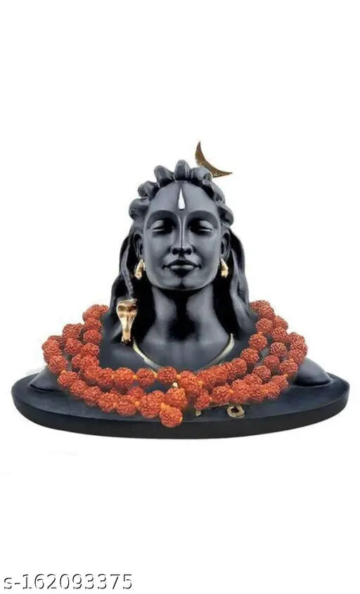 Adiyogi Statue with Rudraksha Mala for Car Dash Board, Adiyogi Shiva God Idols Statue for car dashboard, adiyogi statue for car idol & Figurines adiyogi statue, Adiyogi Murti, Shankar idol, shiv shankar Bhagwan, Shiva, shiva idols, Shiva Statue, Shiv murt