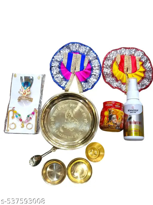 3 combo pack of Laddu Gopal bhogh thali Set