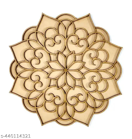 MDF 10 Inches Double Layer Mandala / Rangoli Base MMDFRBD23