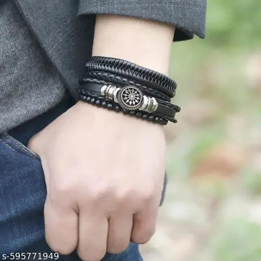 trendy bracelet | fashionable bracelet | stylish bracelets | leather bracelet for men | leather bracelet for boys | boys bracelet | men bracelet black | boys bracelet black | fashionable bracelet | trendy bracelet |  men bracelet | leather bracelets