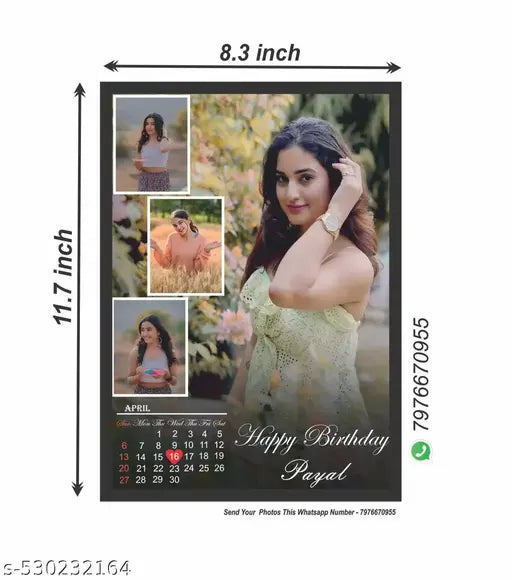 Customized birthday gift photo frame for besti, best friend, husband& wife, best gift for birthday, personalized digital photo frame(9x12) A4size