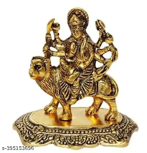 HaridwarDivine Durga Maa Goddess | Maa Durga Statue with Lion Figurine For Home Temple Pooja Decorative Showpiece