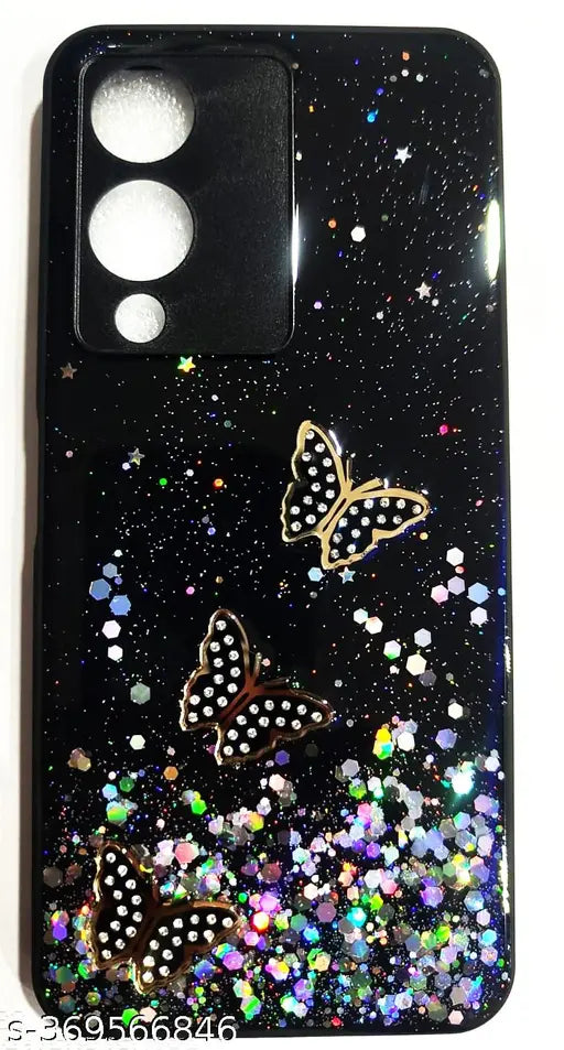 RADHIKA-FANCY MOBILE CASE FOR VIVO Y17S 4G NEW MODAL 2023 , Non Moving Glitter Cover for Girls & Women Soft TPU Shockproof Anti Scratch Drop Protection Cover