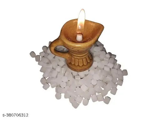 Karpoor for Puja - 100 g - Pure Camphor Kapur for Havan & Pooja With Ceremic Kapoor Dani Free