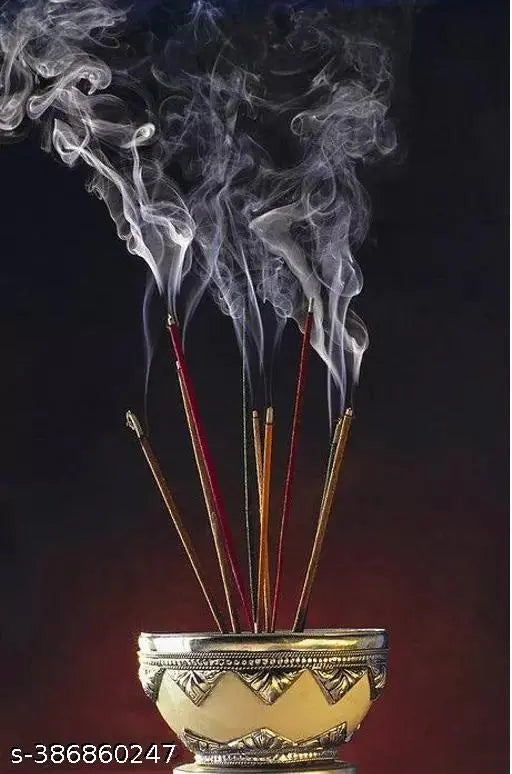 Agarbatti Combo Pack | Pack of 5 | Gugal, Loban, Kasturi, Mogra, Chandan | Floral Natural Incense for Puja, Meditation, Freshness, Happy Vibes