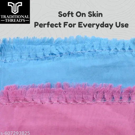 Traditional Thread's 100% Cotton Large Size Bath Towel | Ultra Soft,Absorbent,Light Weight & Quick Dry Towel for Bath, Travel, Gym, Beach |Towels for Bath Large Size | Cotton Towel | 30 X 60, Set of 2