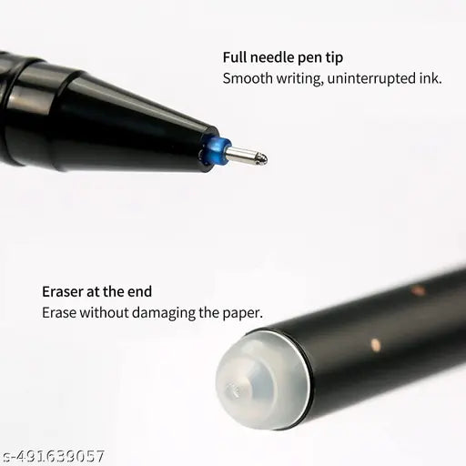 6 PIECE Erasable Constellation Star Galaxyy Printed Zodiac Gel Pens 0.5mm | Gel Blue Ink Pen Office School Stationary Supplies | Play Sudoku | Back Tip Is Eraser | Cheating Pen