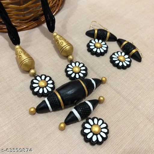 SALE PRICE LIVE !! Necklace Set for Women and Girls, Terracotta Jewellery Set, Handmade jewelry Necklace earring Set for Daily Use, Occasion