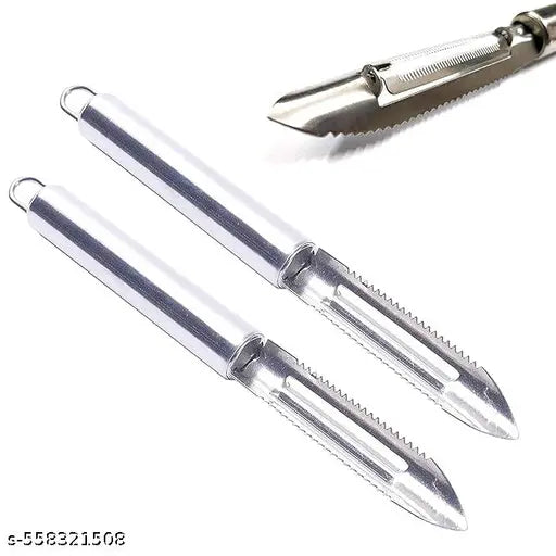 TOYJECK Stainless Steel Peeler Vegetable Peeler Ultra Sharp Stainless Steel Peeler (Pack of 2 Pcs)