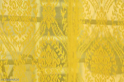 Mahadev Decor 1 Pc Yellow Colour Net Curtains For 5Feet Window /7Feet Door /9Feet Long Door Use