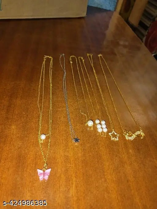 shimmering beautiful necklace combo for women and girls