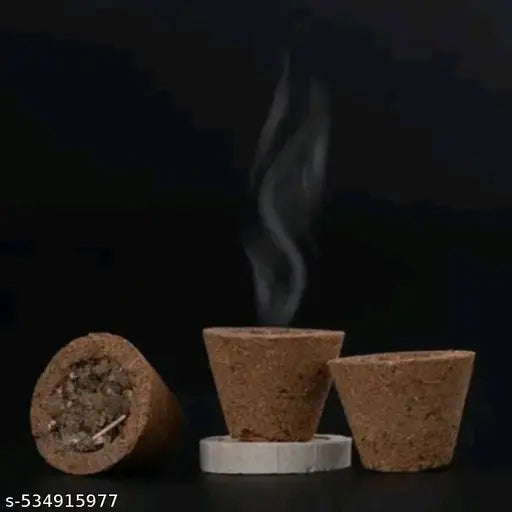 eMarket hub 24 cups pure cow dung made for Pooja samagri