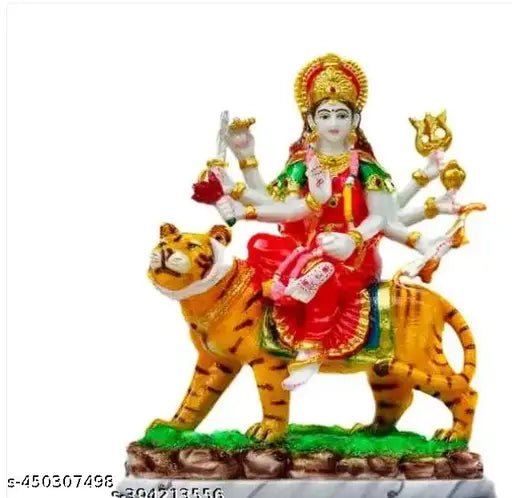 Goddess Durga Mata for Car Dashboard | Mandir Pooja Murti | Navratri | Temple Puja | Home Decor | Office Showpiece Diwali Gifts