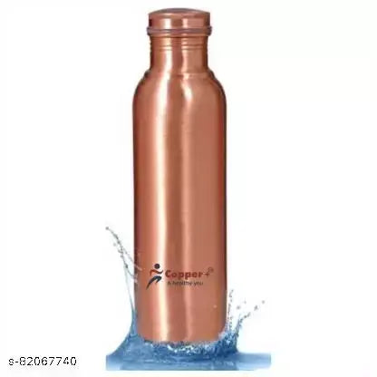 Copper + 100% pure copper bottle  copper water bottle plain copper bottle water bottle 950 ml Bottle|