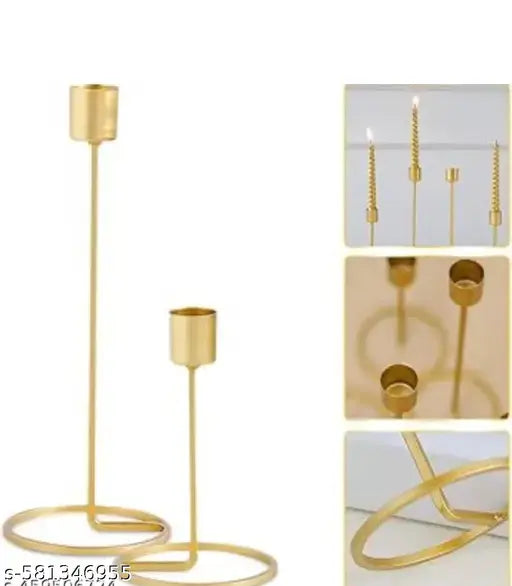 Big bull handicrafts unique style iron candle stand for combo pack of