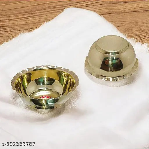 Premium Brass Bowl Set | Pure Brass Katori - 5 Pcs. Set
