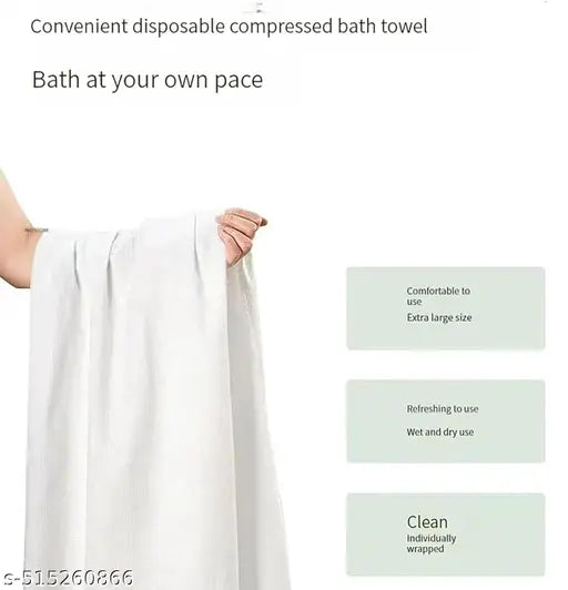 Luxurious for Face Use Eco-friendly Towels for Bath Hygienic Travel Essentials Ideal for Hospital Hotel, Spa & Beauty Parlour