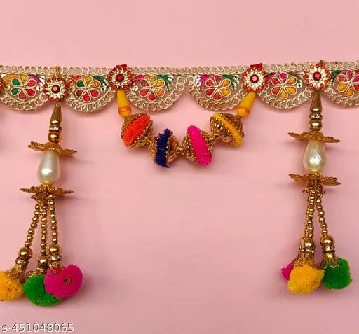 toran , pack of 2 pcs , bandarwal , bandhanwar , for gate, mandir decoration, diwali decoration