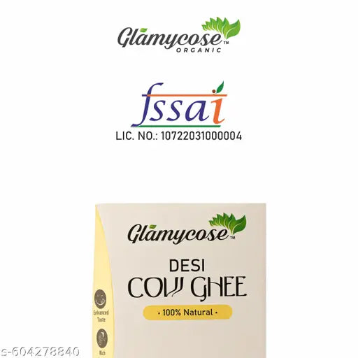 Glamycose Pure Desi Cow Ghee 1 Litre Tetra |  No Added Color and Preservatives, No Added Fragrance, 100% Naturally obtained Ghee | 1 Ltr Tetra Pack