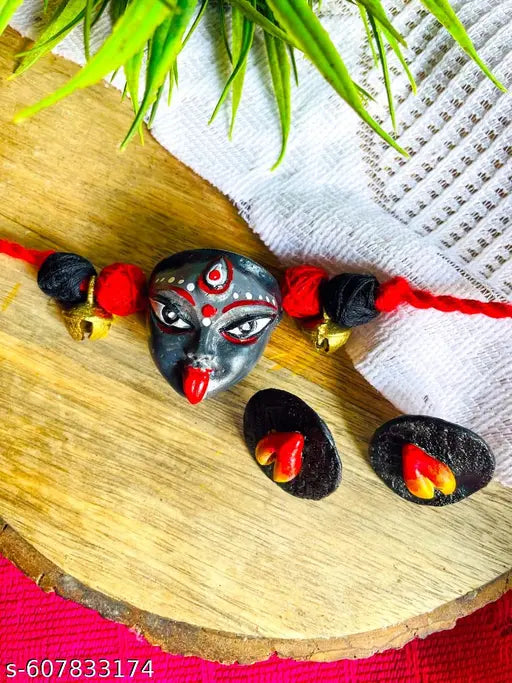 Diwali jewellery handmade Terracotta maa Kali choker