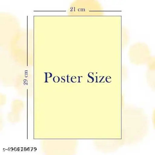 Arts Motivational Poster Wall Design For Living Room Drawing Room Poster Paper Print Pack of 6 (29 Cm*21 Cm)