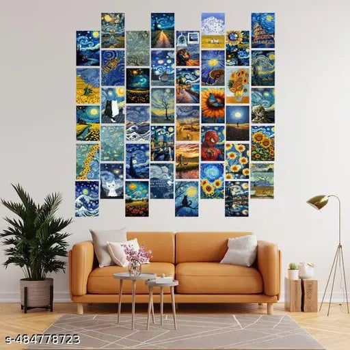 Paradise Supply "Van Gogh-Style Poster Card Set – 40 A6 Designs | 350 GSM Premium Quality"