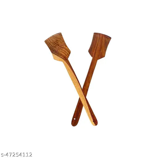 HomEnrich Non Stick Wooden Spatula Set